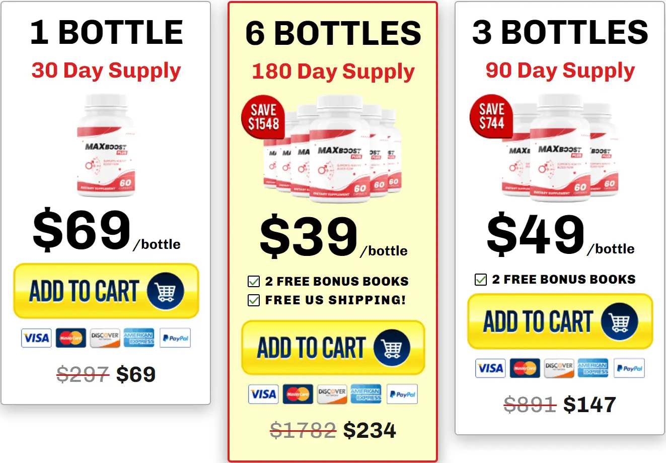 Max Boost price